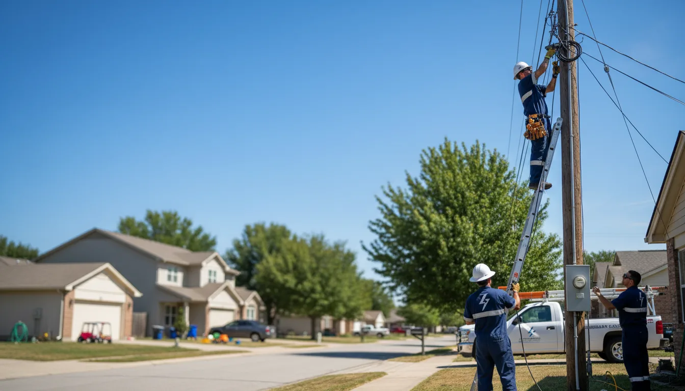 Residential electrician providing installation services in Bishop, VA